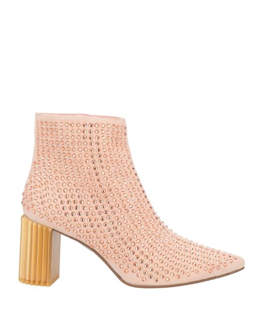 Ras Pink Ankle Boots
