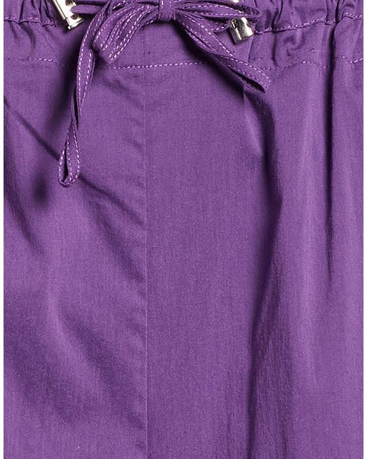 Jijil Purple Pants Cotton, Polyamide, Elastane