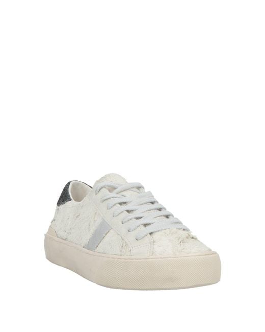 Date White Light Sneakers Leather