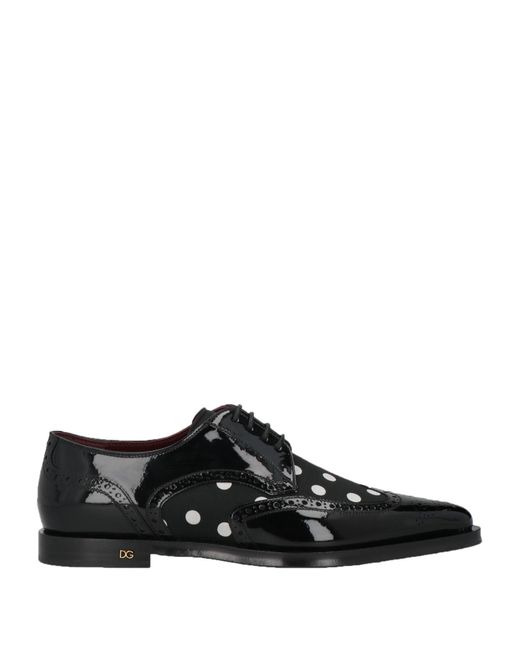 Dolce & Gabbana Black Lace-up Shoes for men