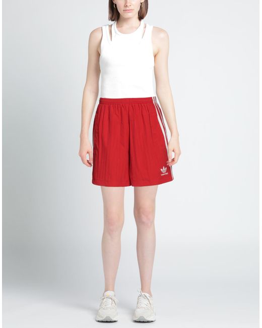 BALENCIAGA X ADIDAS Red Shorts & Bermuda Shorts