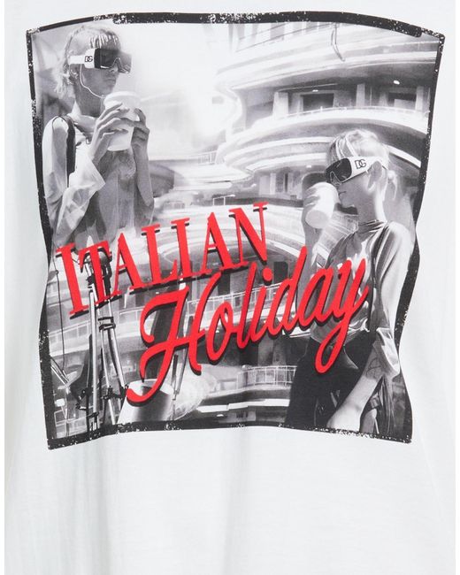 Dolce & Gabbana White T-Shirt Cotton for men