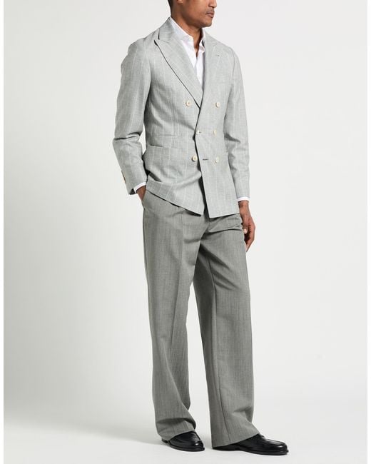 Brunello Cucinelli Gray Blazer for men