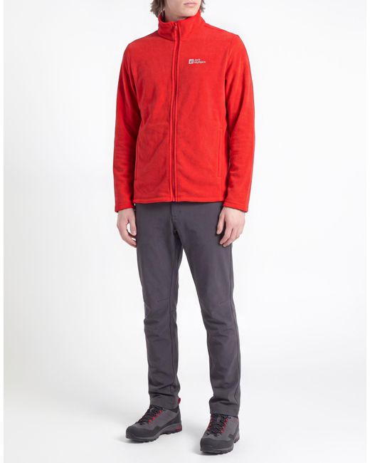 Jack Wolfskin Red Sweatshirt Polyester for men