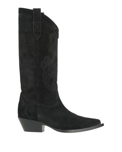 Etro Black Boot Leather