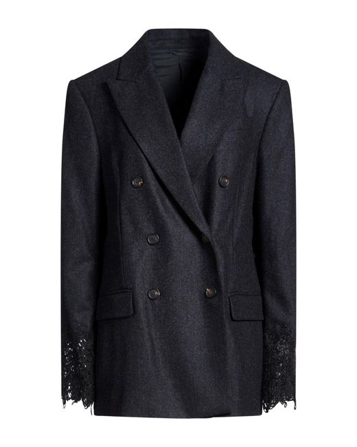 Brunello Cucinelli Blue Blazer Virgin Wool