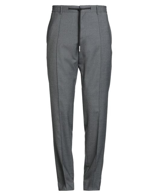 Lardini Gray Pants Wool, Polyester, Elastane for men