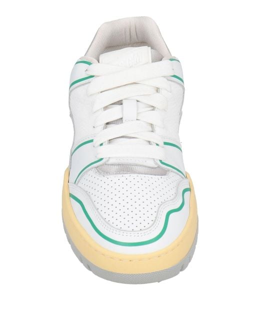 MSGM Blue Sneakers Leather