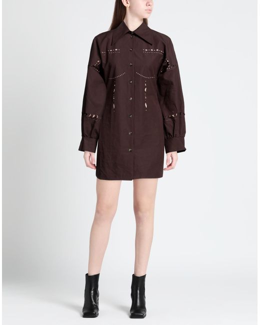 Nanushka Brown Mini Dress