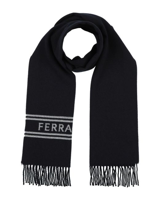 Ferragamo Black Midnight Scarf Cashmere for men