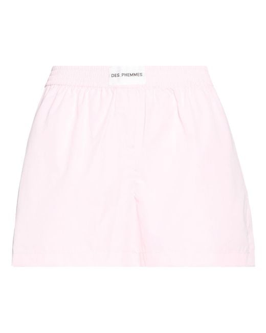 DES_PHEMMES Pink Shorts & Bermuda Shorts