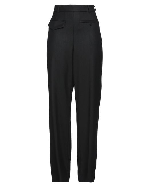 Victoria Beckham Black Pants Polyester, Virgin Wool, Elastane