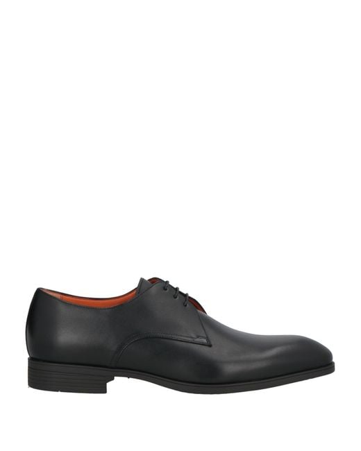 Santoni Black Lace-up Shoes for men