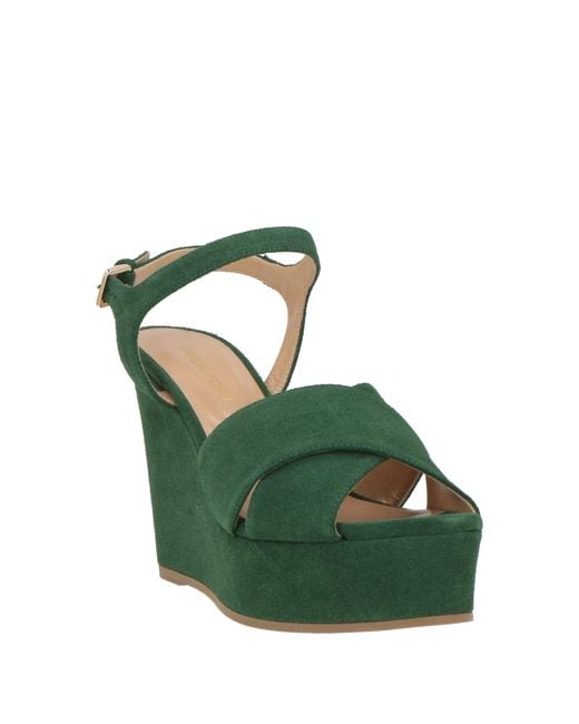 Sergio Rossi Green Sandals