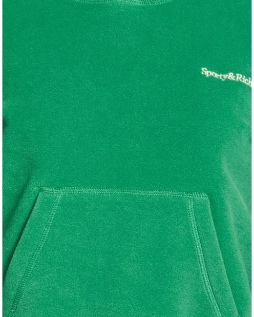 Sporty & Rich Green Sweatshirt Polyester