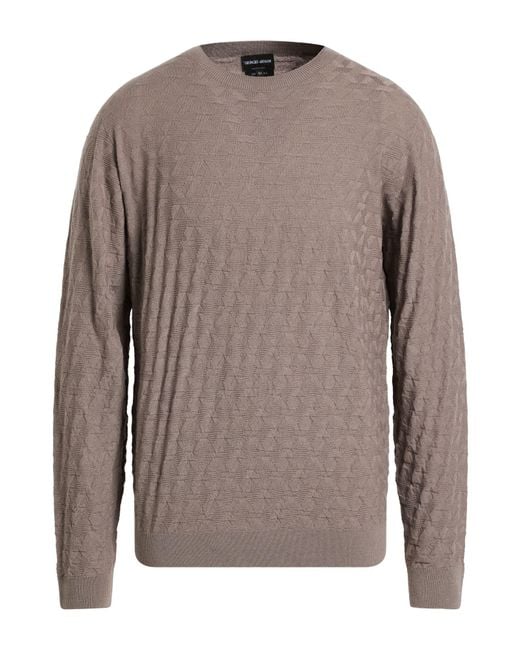 Pullover di Giorgio Armani in Brown da Uomo