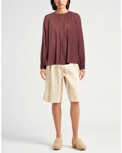 Ottod'Ame Brown Top Cotton, Tencel