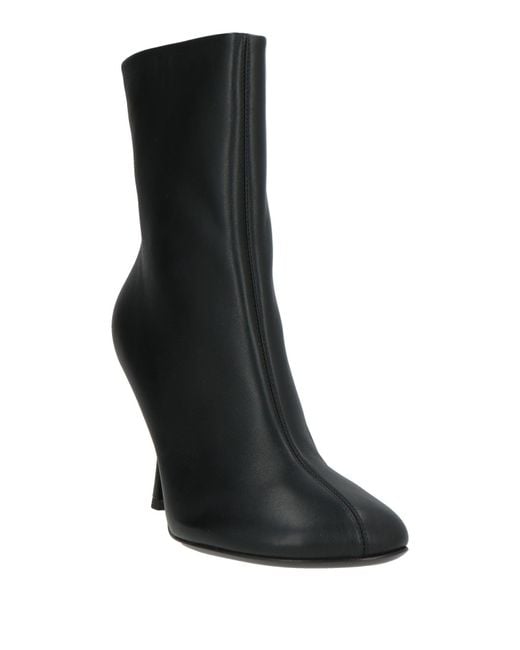3Juin Black Ankle Boots Leather