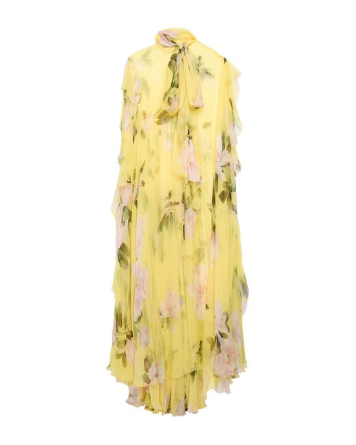 Valentino Garavani Yellow Maxi Dress Silk