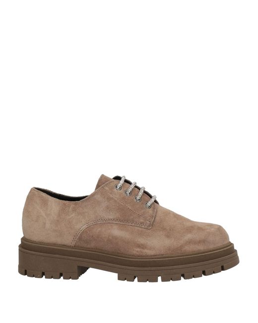 Divine Follie Brown Lace-up Shoes