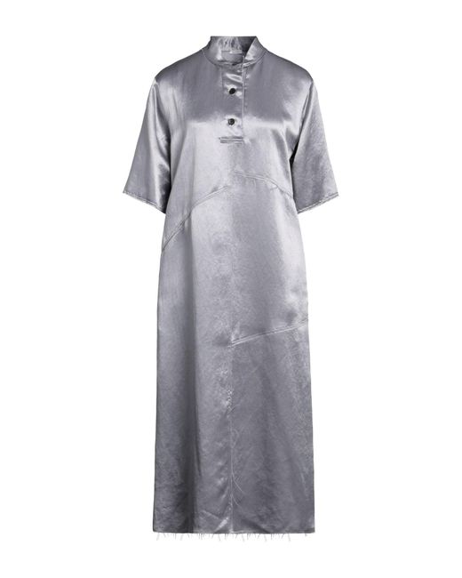 Covert Gray Midi Dress
