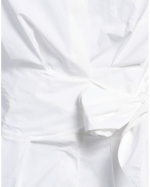Alexandre Vauthier White Midi Dress