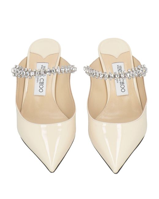 Jimmy Choo White Ivory Mules & Clogs Leather