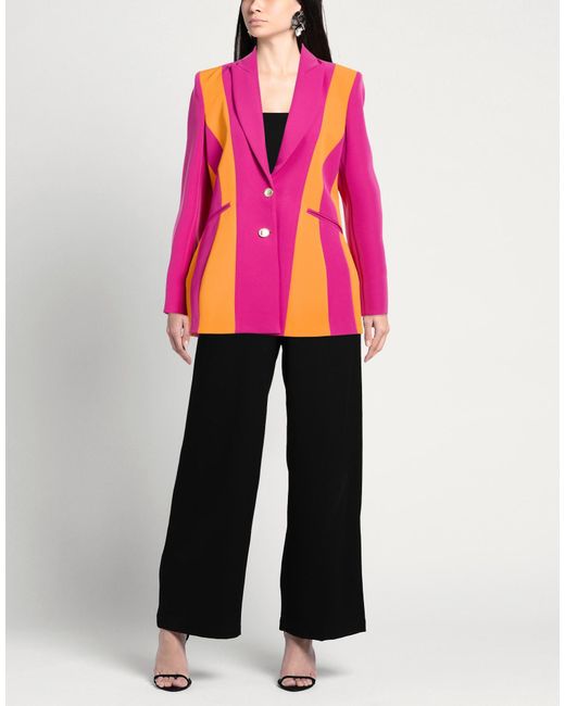 alma sanchez Pink Blazer Polyester, Elastane