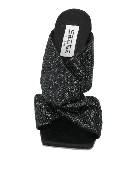 Sebastian Milano Black Sandals