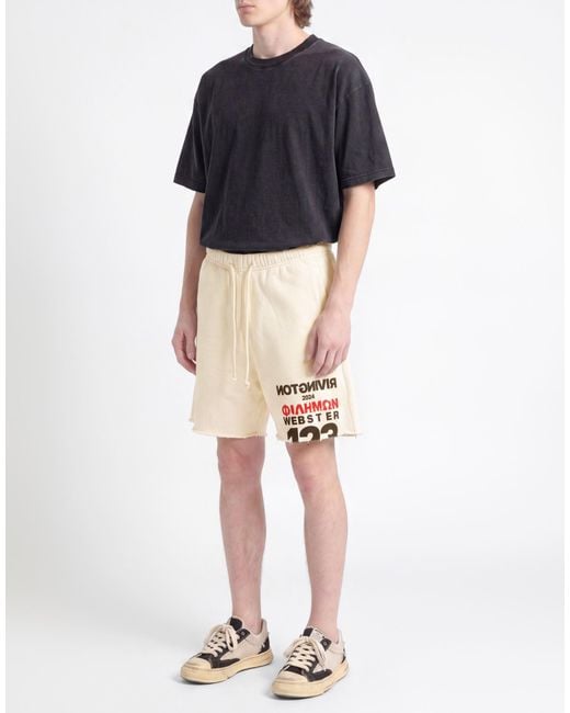 RIVINGTON roi Rebis White Shorts & Bermuda Shorts Cotton for men