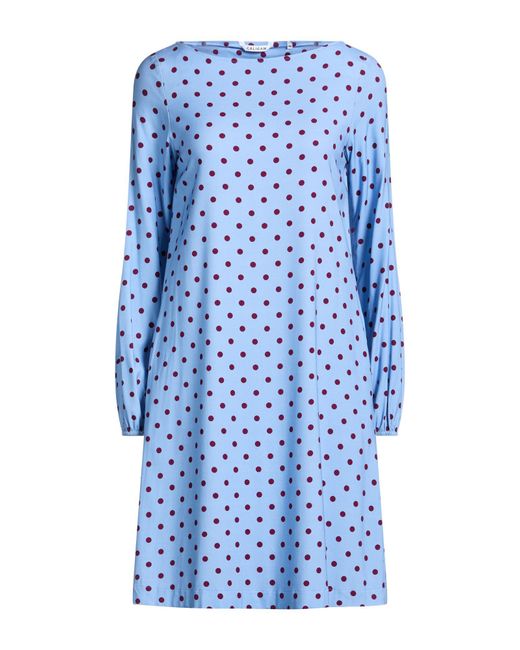 Caliban Blue Mini Dress Viscose, Elastane