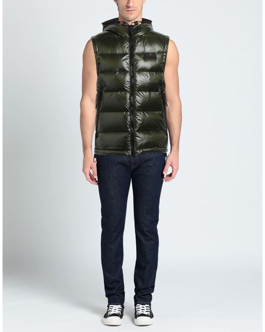 Peuterey Green Gilet for men