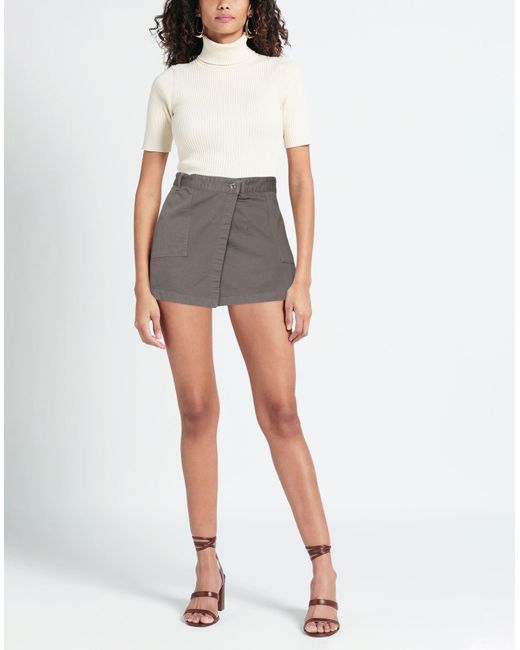 Grifoni Gray Mini Skirt