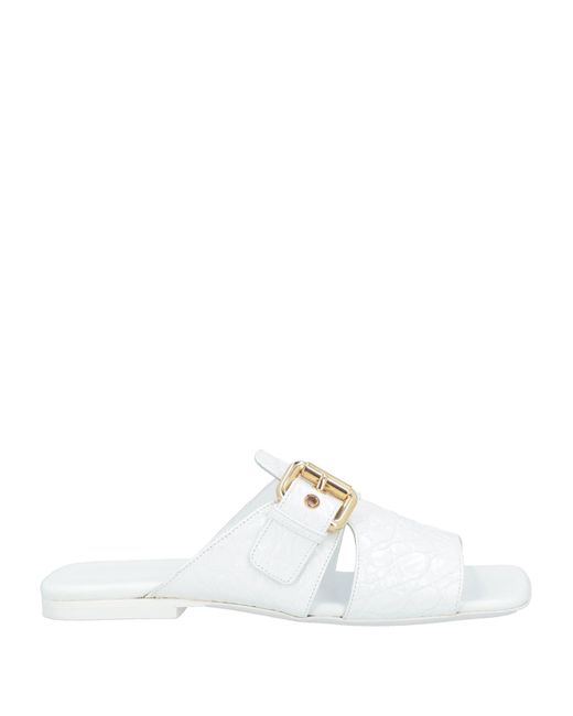 By Far White Sandals