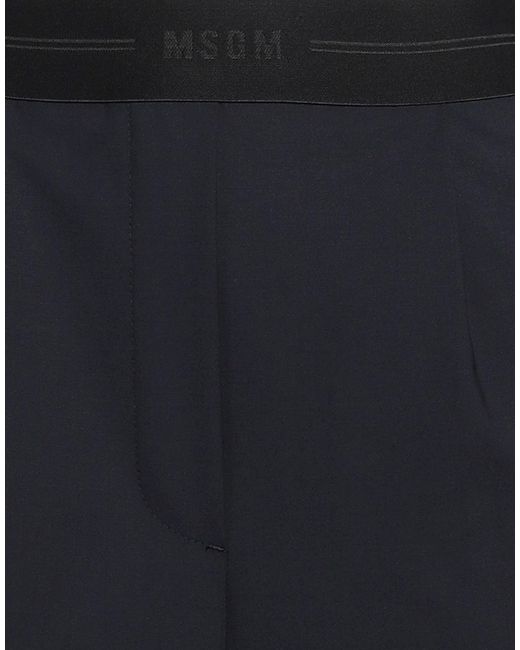 MSGM Blue Pants Virgin Wool, Elastane