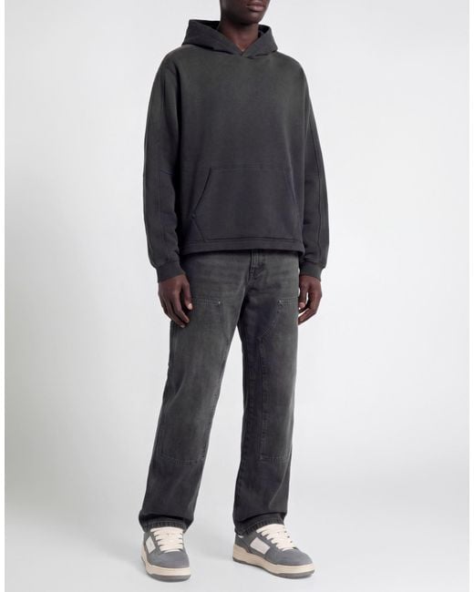 Represent Black Charcoal Sweatshirt Cotton for men