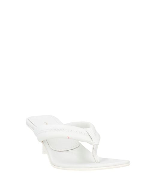 Le Silla White Thong Sandal