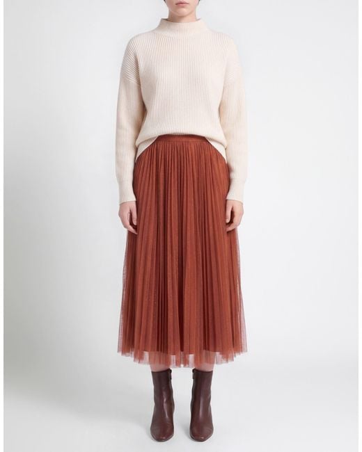 Philosophy Di Lorenzo Serafini Red Midi Skirt
