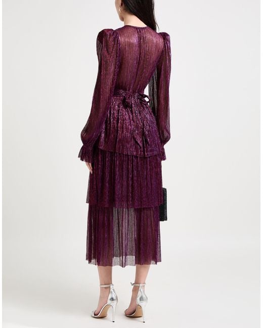 Sabina Musayev Purple Midi-Kleid