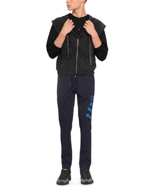 Bikkembergs Blue Trouser for men