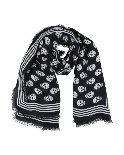 Alexander McQueen Black Scarf