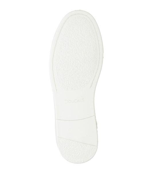 Doucal's White Sneakers Leather