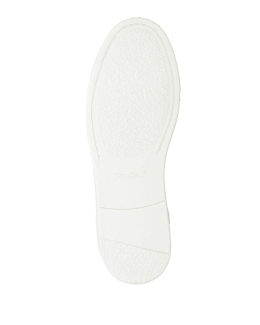 Doucal's White Sneakers Leather