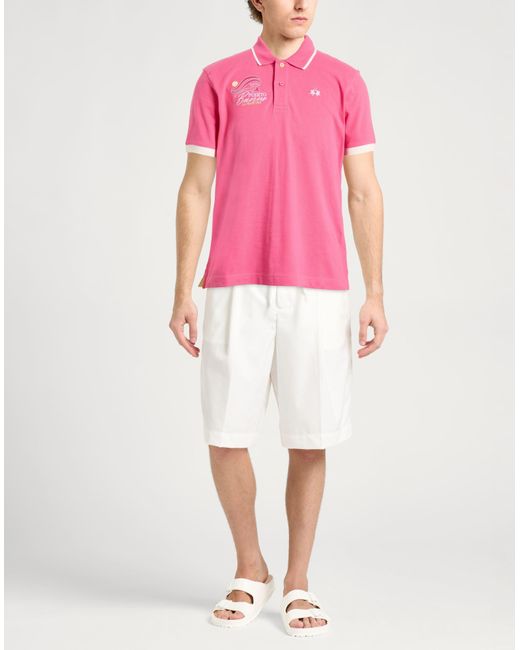 La Martina Pink Polo Shirt for men