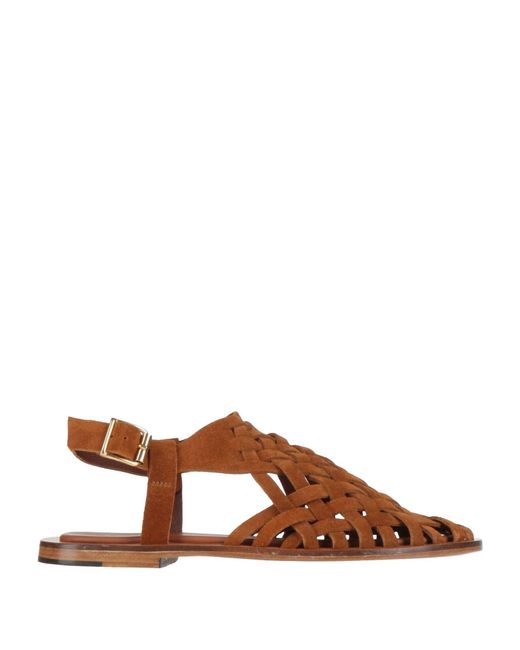 Mansur Gavriel Brown Sandals