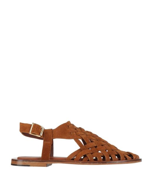 Mansur Gavriel Brown Sandale