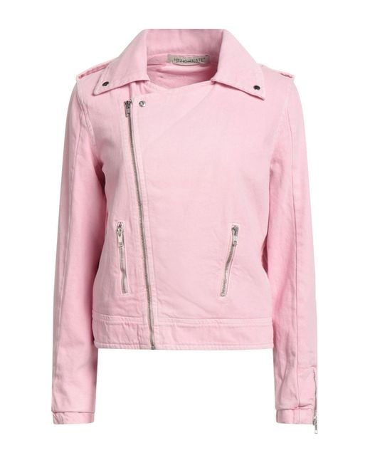 hinnominate Pink Jacket Cotton