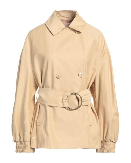 Twin Set Natural Overcoat & Trench Coat