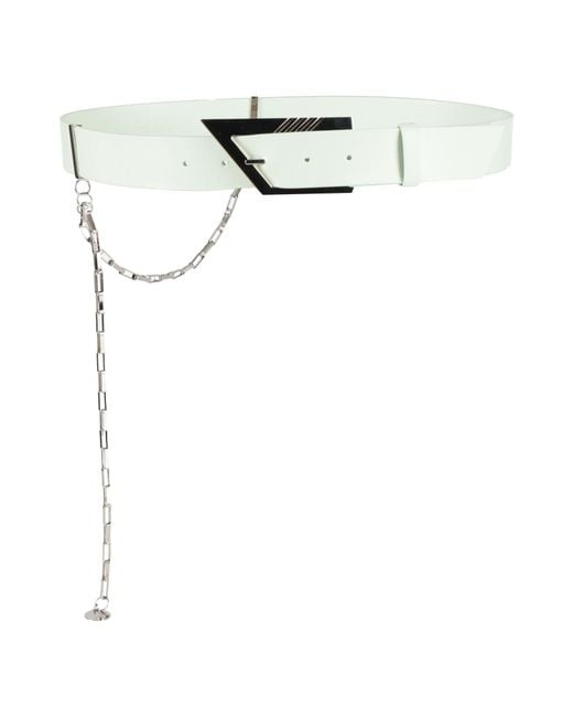 The Attico White Belt Calfskin