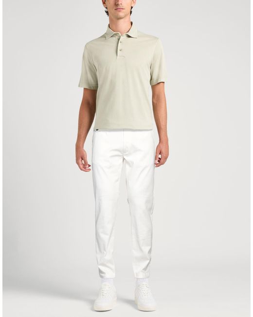 Liu Jo White Pants Cotton, Elastane for men